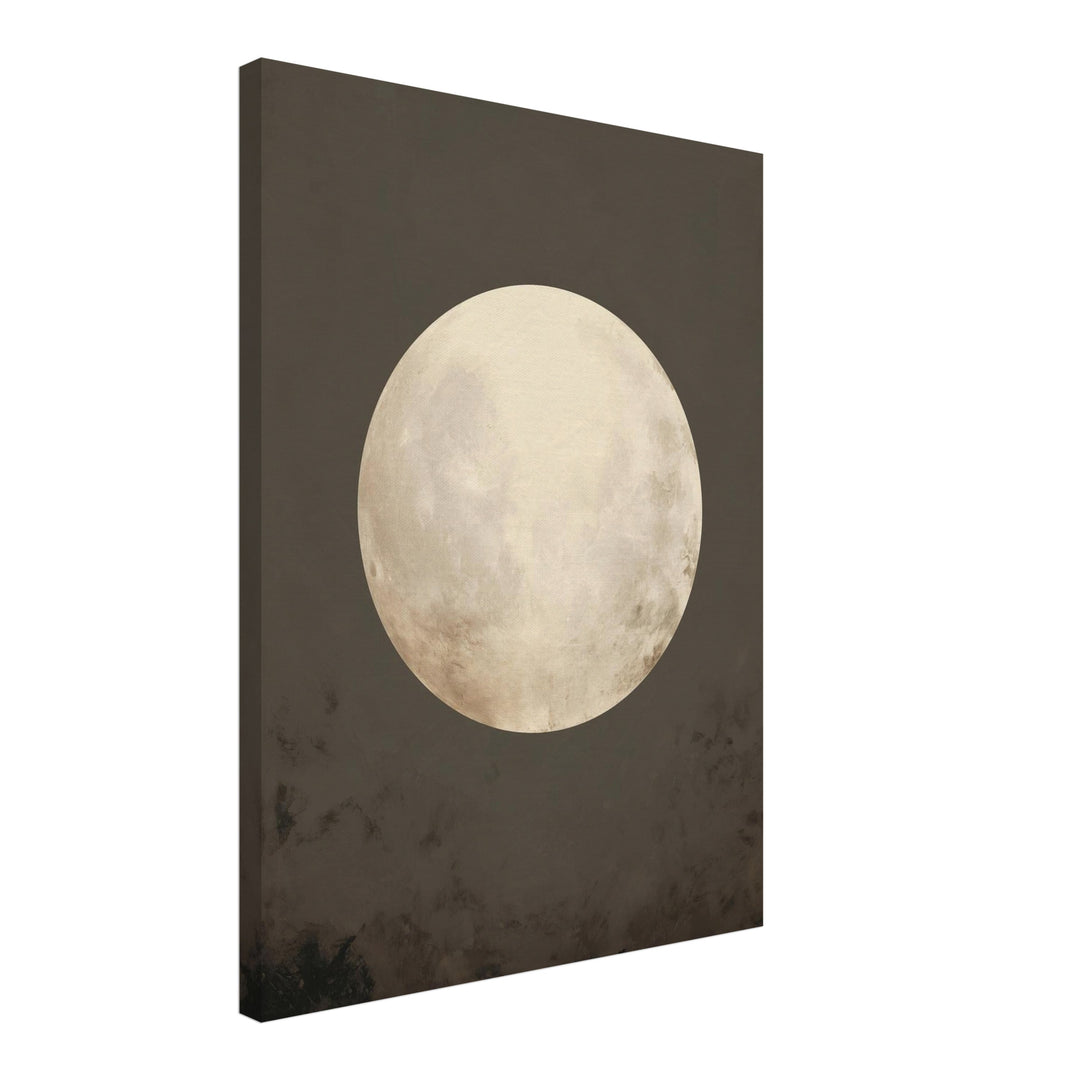 Vollmond Leinwandbild Zen – Leinwand auf Holzrahmen – Ansicht 2
