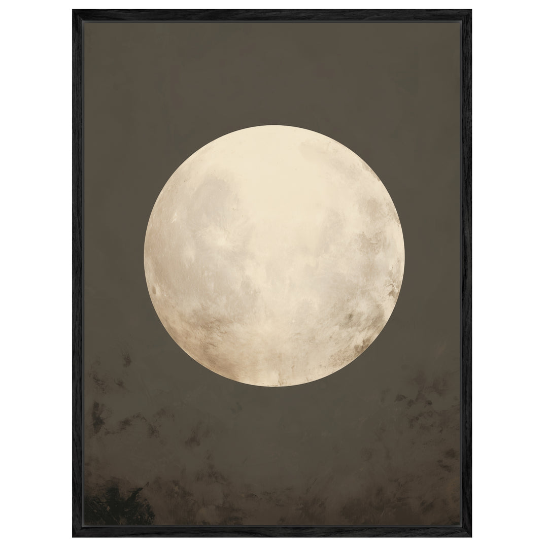 Vollmond Leinwandbild Zen – Leinwand auf Holzrahmen – Ansicht 4