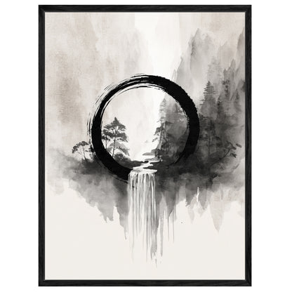 Wasserfall im Enso Leinwandbild