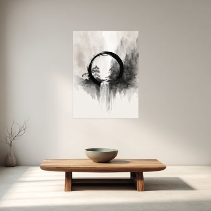 Wasserfall im Enso Poster