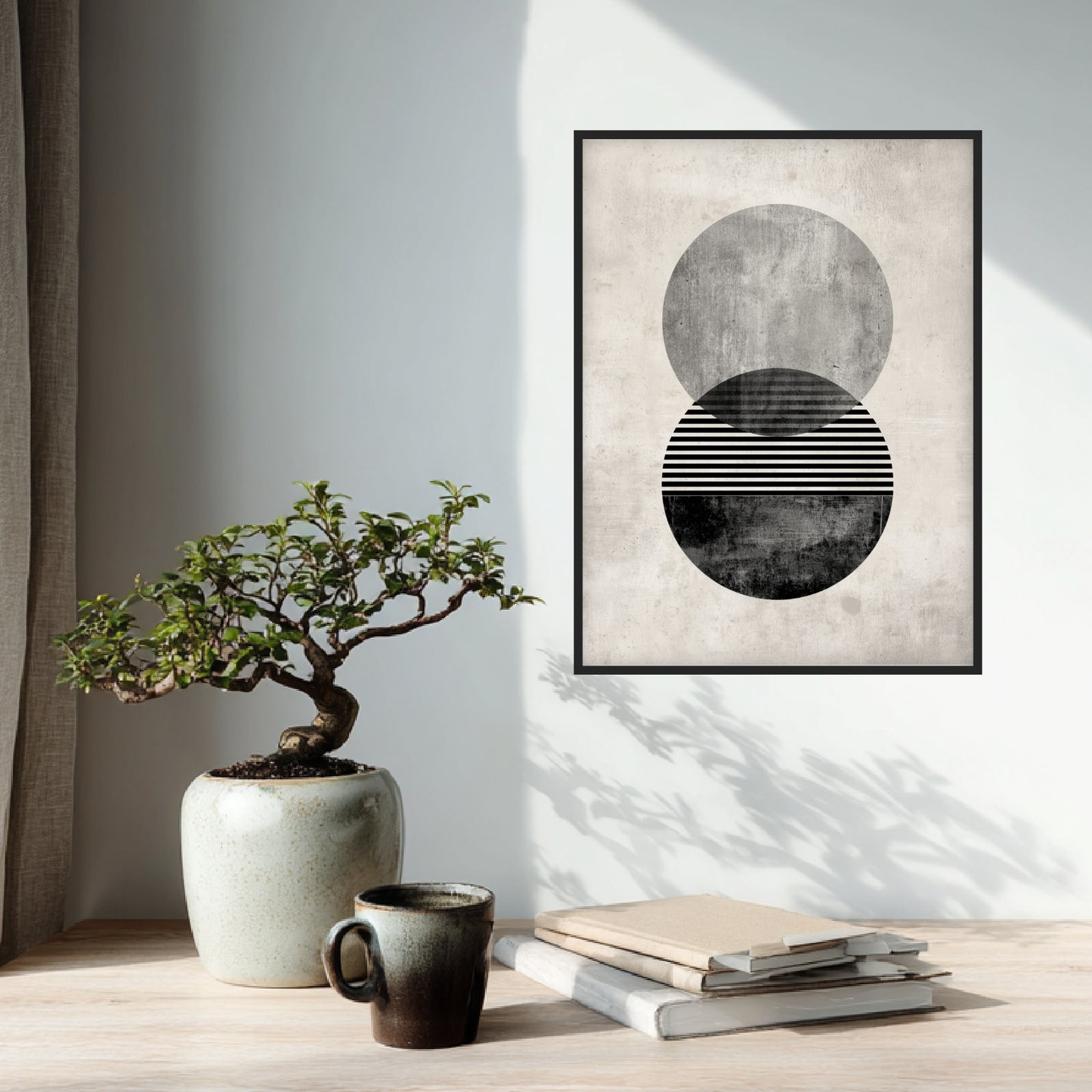 Zweifacher strukturierter Kreis Poster