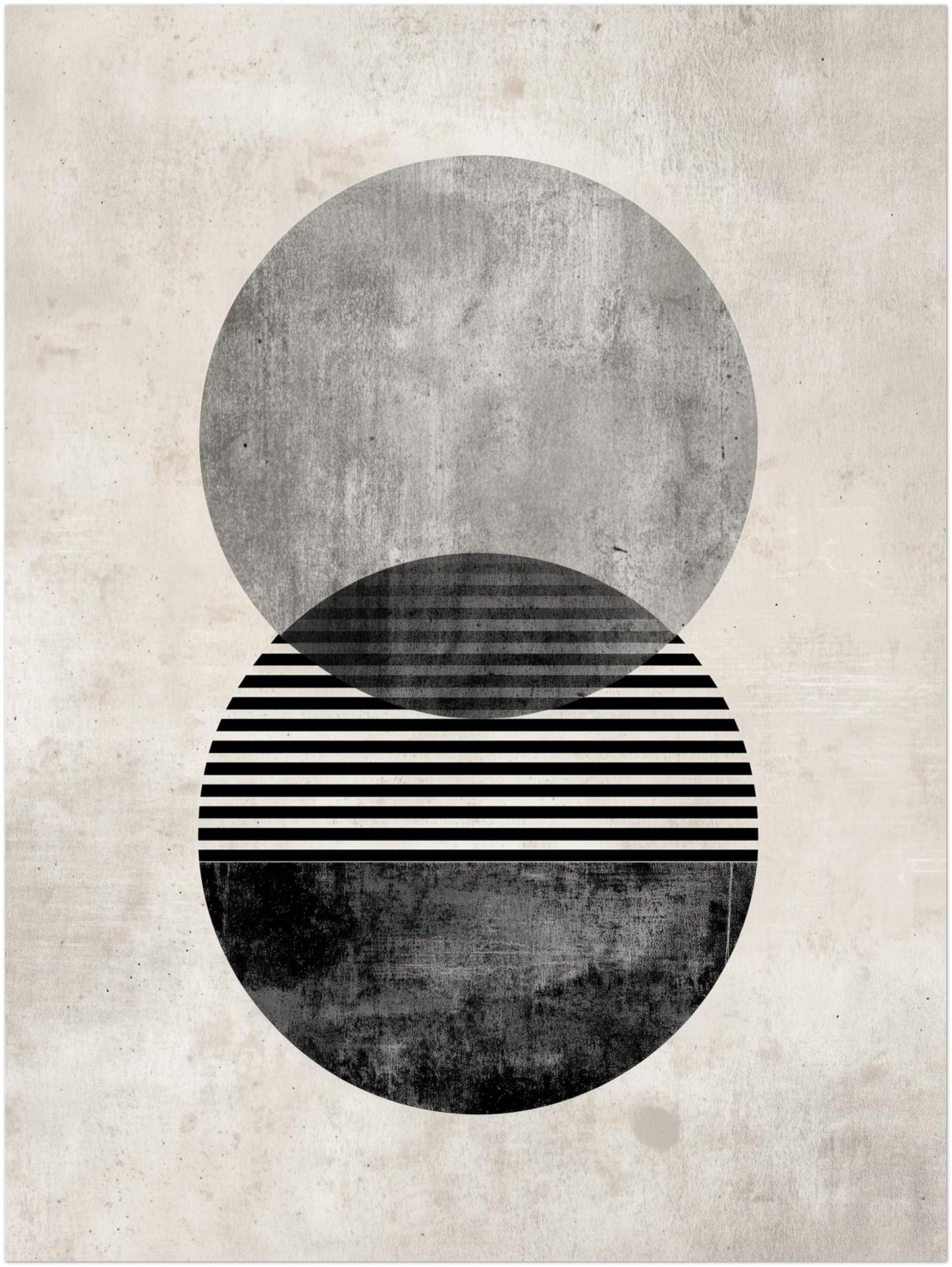 Zweifacher strukturierter Kreis Poster