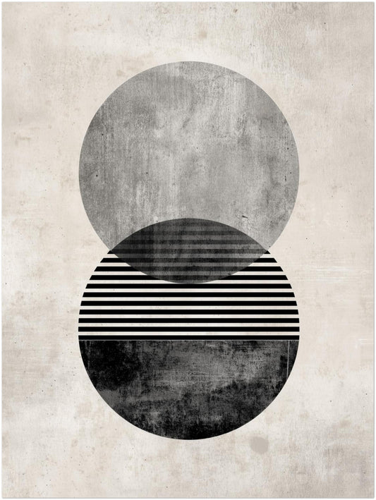 Zweifacher strukturierter Kreis Poster