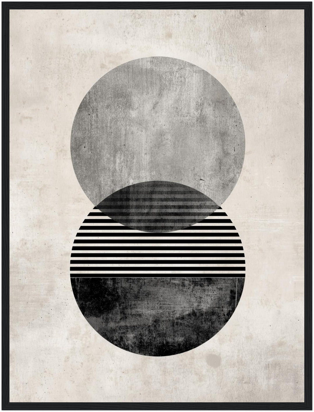 Zweifacher strukturierter Kreis Poster Zen – mattes Kunstdruck-Papier – Ansicht 6