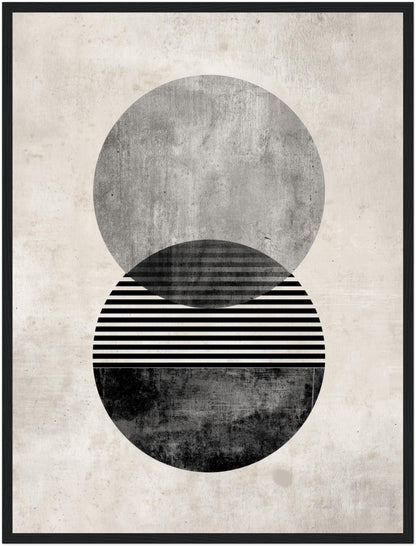 Zweifacher strukturierter Kreis Poster