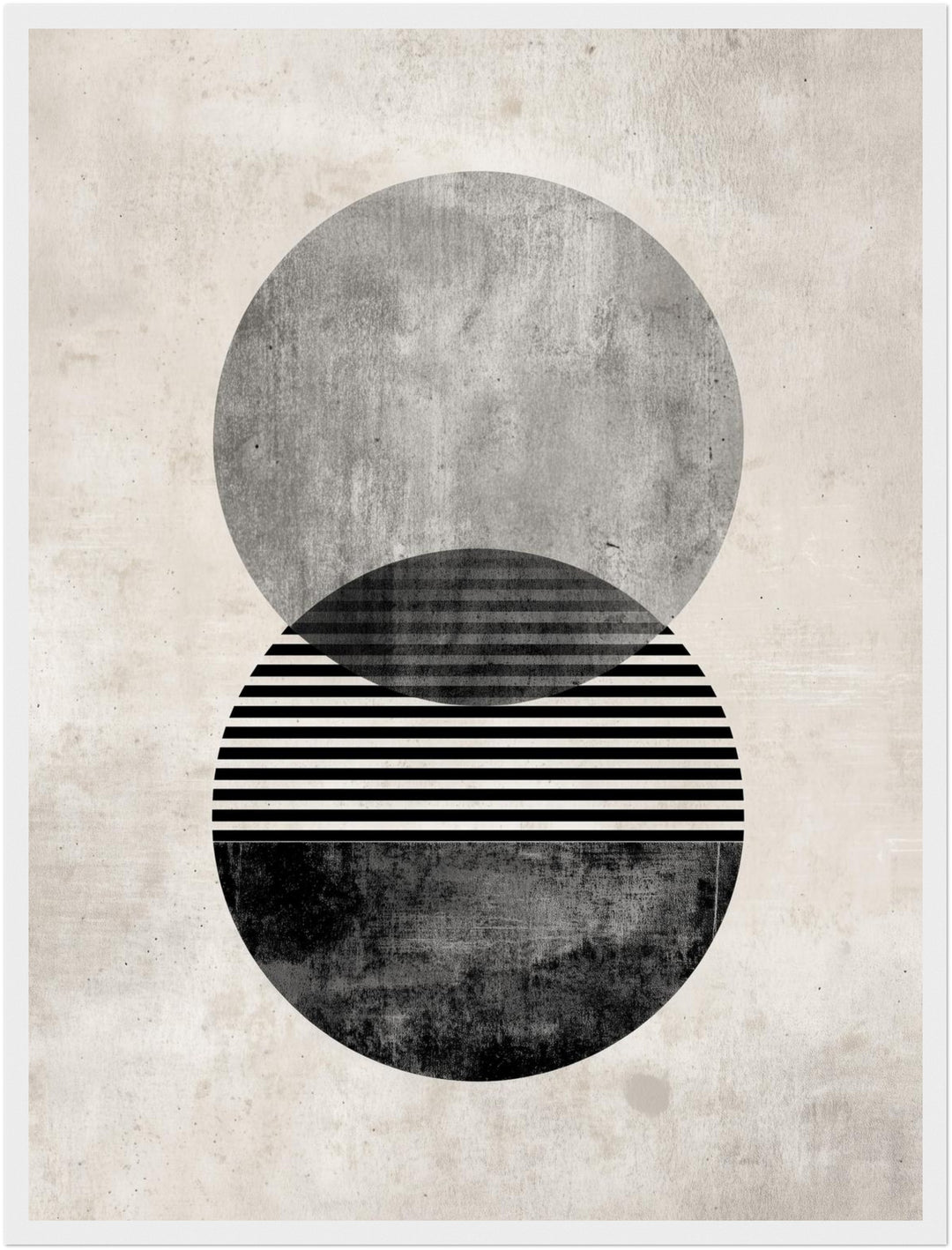 Zweifacher strukturierter Kreis Poster Zen – mattes Kunstdruck-Papier – Ansicht 5
