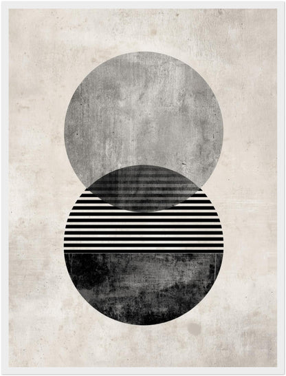 Zweifacher strukturierter Kreis Poster