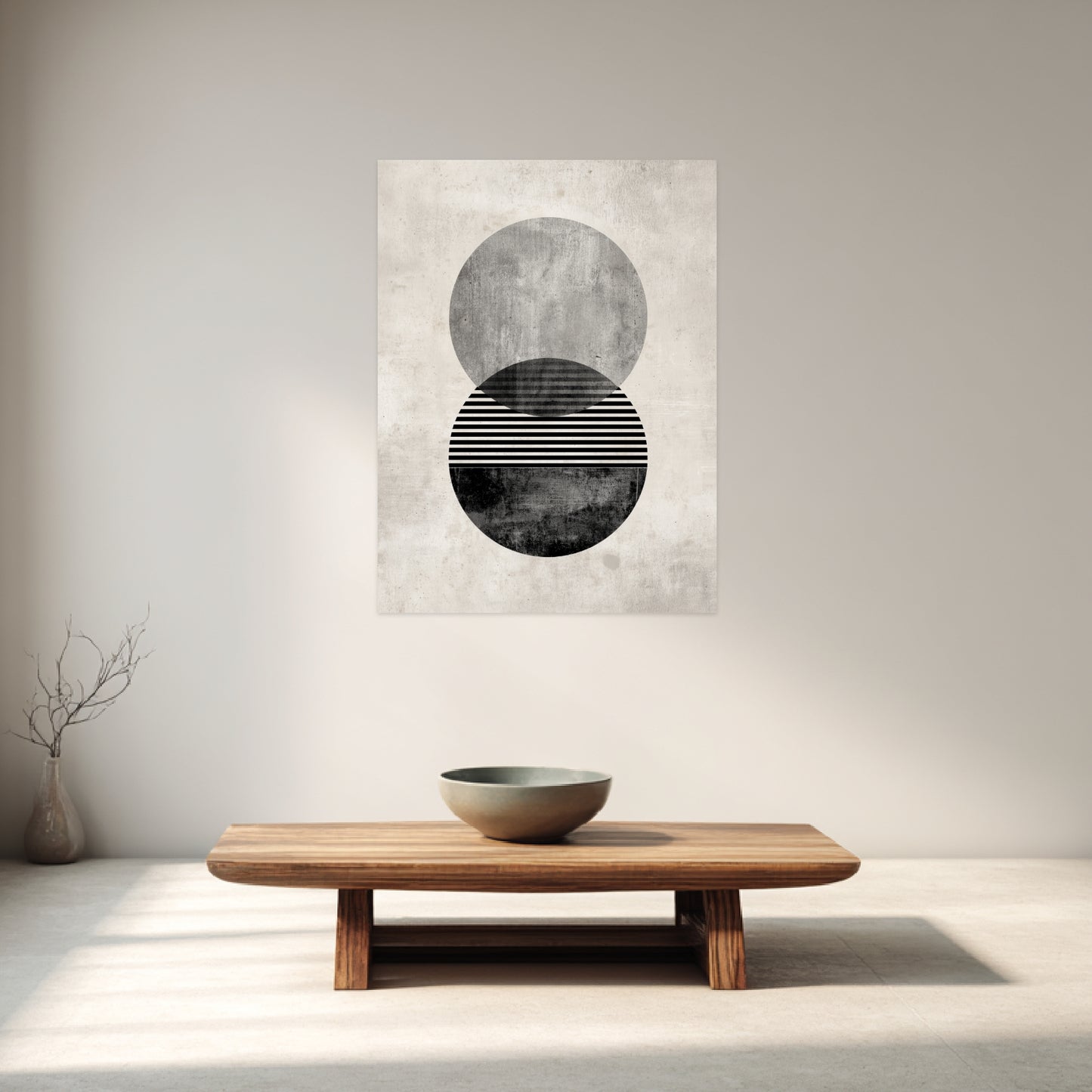 Zweifacher strukturierter Kreis Poster