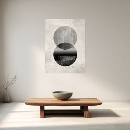 Zweifacher strukturierter Kreis Poster